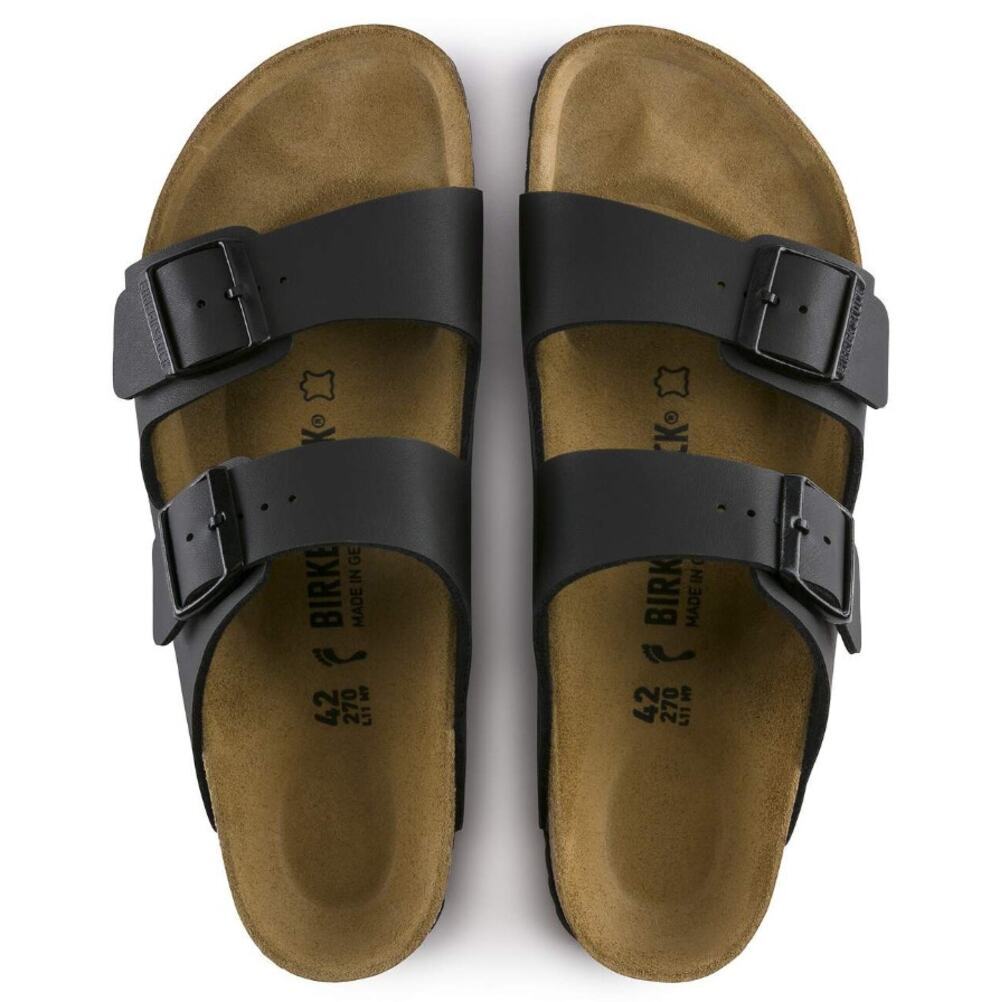 Birkenstock Arizona Birko-Flor Sandals Black Size W's 9 / M's 7